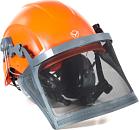 Шлем защитный Holzfforma в комплекте защитная сетка-маска для лица, наушники