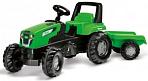 Детский садовый трактор с педалями и прицепом Viking Junior Track для детей от 3 до 7 лет. (новый дизайн, вес 10,9 кг.)