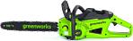 Пила аккумуляторная цепная GreenWorks GD40CS20X 16" c АКБ 4 А/ч и ЗУ (PRC, BL 40В, 3/8"-1.1-56E, 4.2 кг)